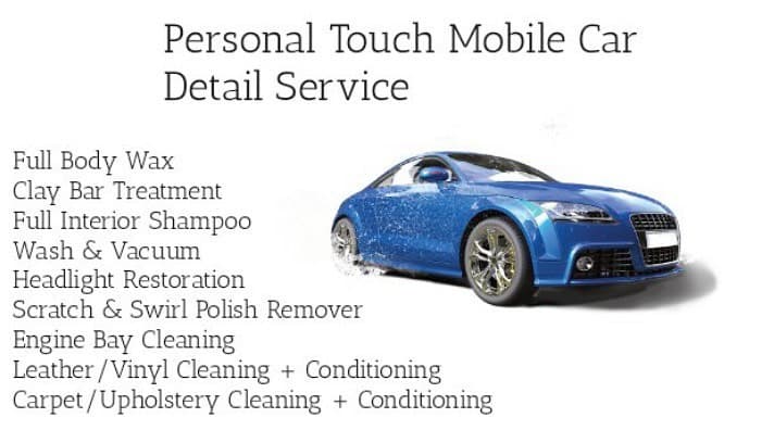 Personal Touch Mobile Car Detail Service featured