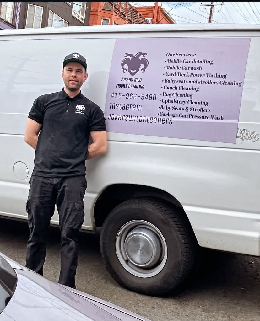 Jokers Wild Mobile Detailing, carwash, Stroller Cleaning, Baby Gear Cleaning, Couch Cleaning, Pressure washing, and much more featured