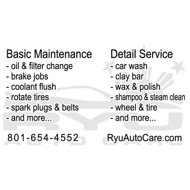 Ryu Auto Care featured