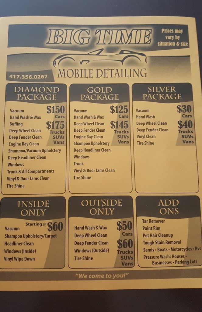 Big Time Mobile Detailing LLC featured
